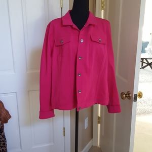 Pink Clinton Kelly knit Jacket